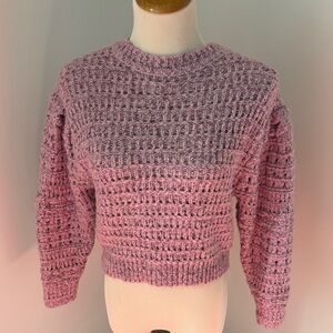Universal Thread Pink and Lavender Ombre Crewneck Sweater